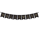 Bannière Halloween, noire, 20x175 cm