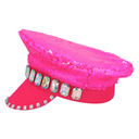 Casquette Sandy Candy sequins réversibles rose/irisé