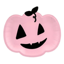 6 Assiettes citrouille rose