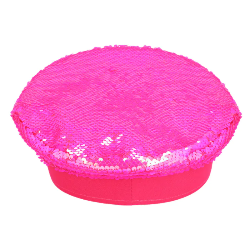 Casquette Sandy Candy sequins réversibles rose/irisé
