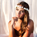 Bandeau Ibiza fleurs blanches