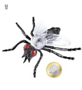 Fausses mouches en plastique 5 cm, paquet de 6