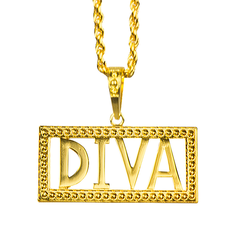 Collier doré "DIVA"