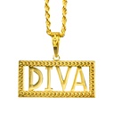 Collier doré "DIVA"