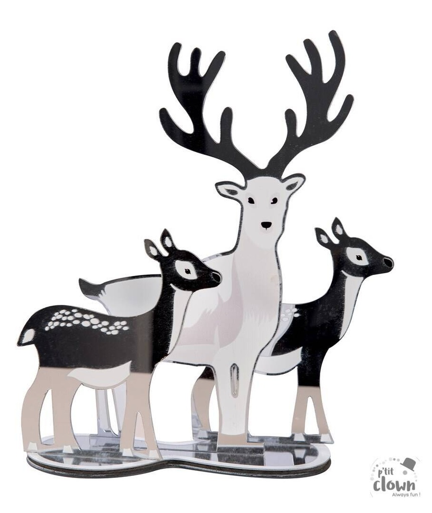 Décoration effet miroir Rennes 20 cm argent