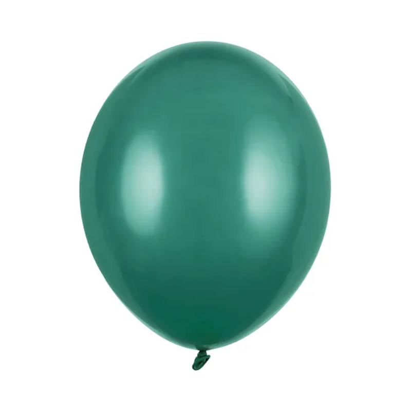 Ballons latex 11" vert bouteille, paquet de 50