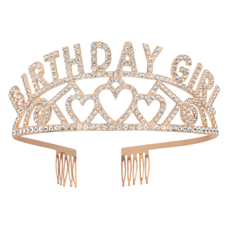 Diadème en métal "Birthday Girl"