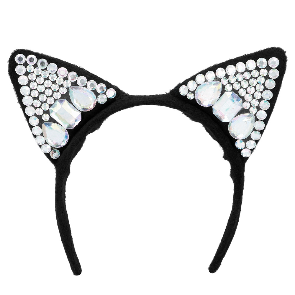 Serre-tête oreilles de chat diamants