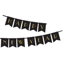 Guirlande Happy New Year Noire et Or