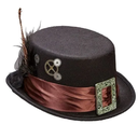 Chapeau haut de forme en feutre Steampunk 