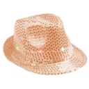 Chapeau sequin  clignotant 6 LED couleur aux choix 