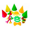 sachet cotillons pour 5 personnes fluo aves cavalier
