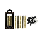 Boîte ART DECO NOIRE 5 sarbacanes + 50 Boules