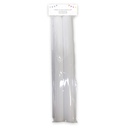 Set 2 batons mousse 48 cm lumineux LED multicolores, piles fournies
