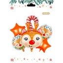 Bouquet de 6 ballons Renne de Noel 