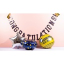 Bouquet de 5 ballons Graduation de 45 cm