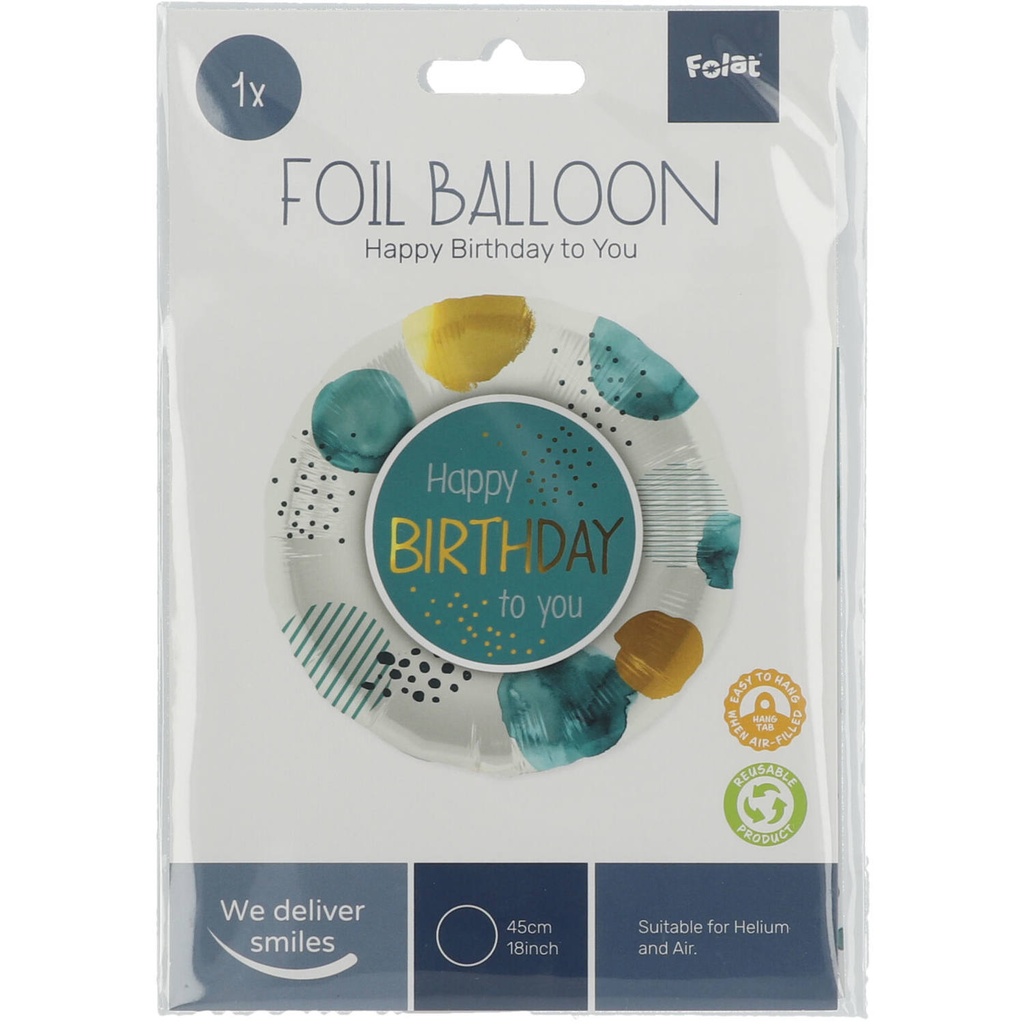 Ballon Foil "HAppy Birthday to you " 45 cm