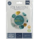 Ballon Foil "HAppy Birthday to you " 45 cm