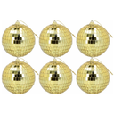 6 Boules à facettes Disco 8 cm