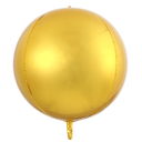 Ballon sphère métallisé or