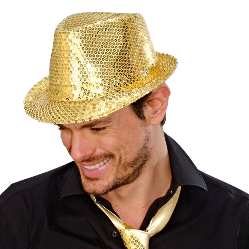Chapeau borsalino pailletés