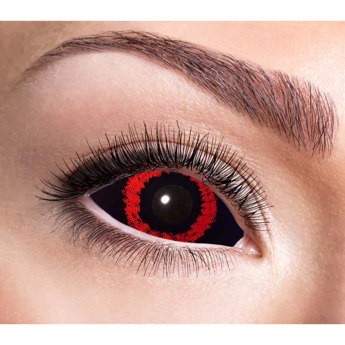 Lentilles sclères intégrales orange demon