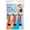 Maquillage face et body painting pastel UV
