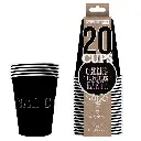 20 gobelets en carton - 53 cl