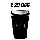 20 gobelets en carton - 53 cl