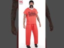 Déguisement homme Prisonnier orange