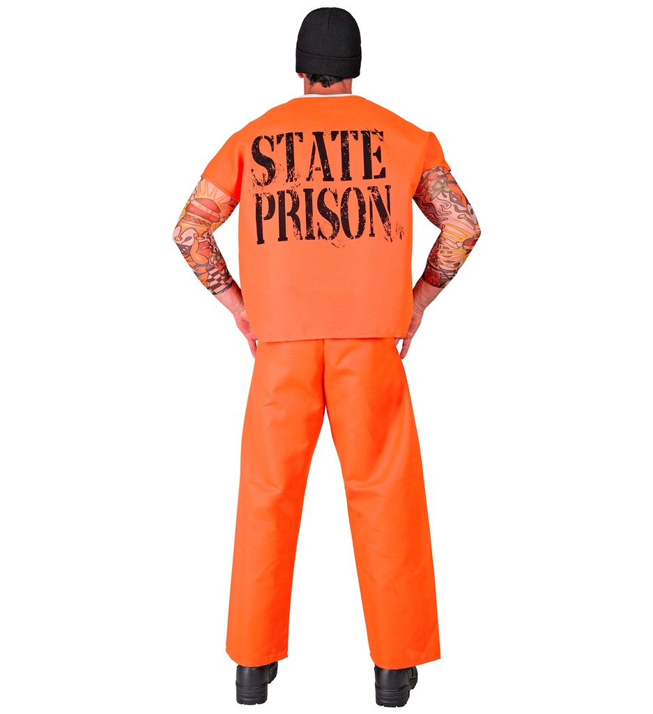 Déguisement homme Prisonnier orange