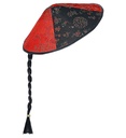Chapeau Chinois avec natte
