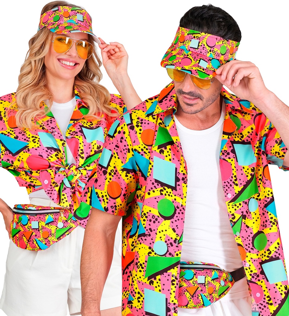 Set accessoires 80's casquette et sac banane