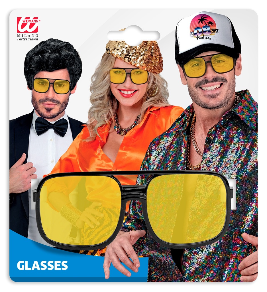 Lunettes hip hop 90's verres jaunes