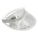 Casquette visière Disco argent