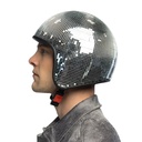 Casque moto Disco argent