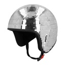 Casque moto Disco argent