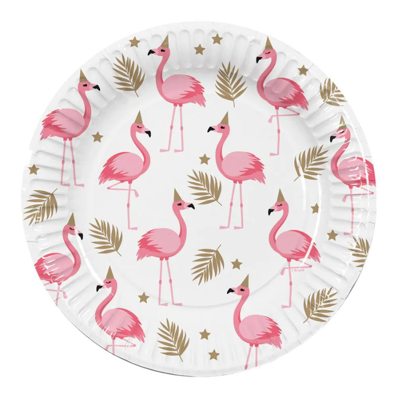 ASSIETTES FLAMANT ROSE