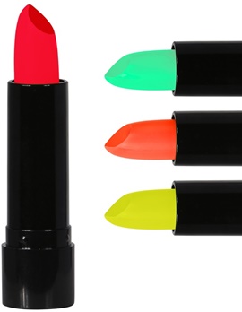 Rouge à lèvres néon UV - 4 couleurs assorties
