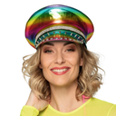 Casquette rock arc-en-ciel