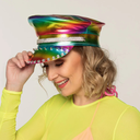 Casquette rock arc-en-ciel