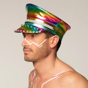 Casquette rock arc-en-ciel