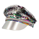 Casquette à sequins arc-en ciel-reversible 