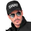 Casquette noire de police "SWAT"