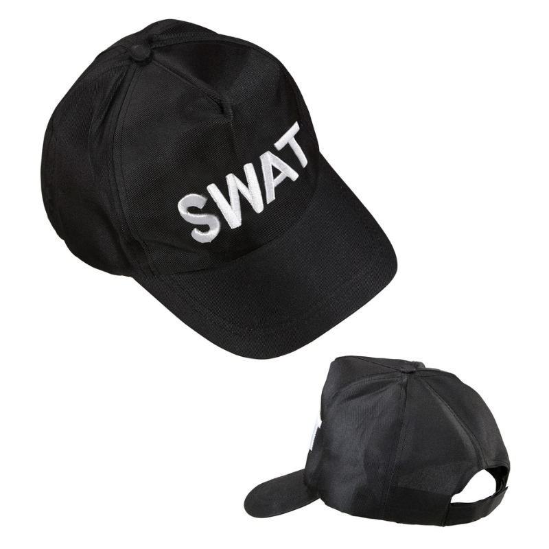 Casquette noire de police "SWAT"