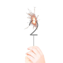 Cierge magique - 16 cm