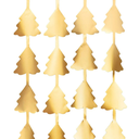 Rideau de sapins or mate - Noël