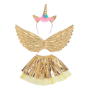 Set d'accessoires fée licorne or 
