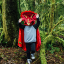 Cape Triceratops rouge 4-6 ans 