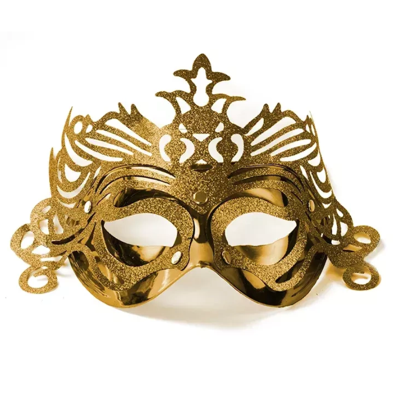 Masque vénitien or pailleté